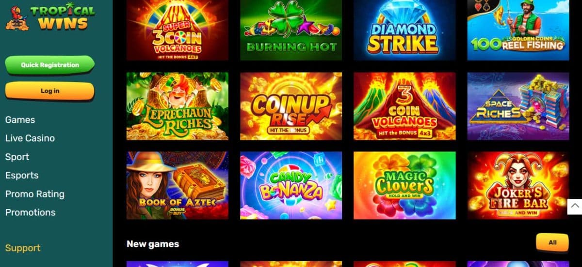 Tropical Wins Casino image 1